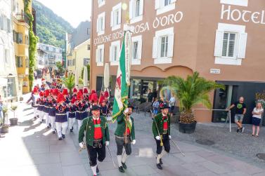 60 Jahre Wiedergründung der Schützenkompanie Schlanders und Fahnenweihe (16. Juni 2019). Fotos: Sepp