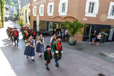 60 Jahre Wiedergründung der Schützenkompanie Schlanders und Fahnenweihe (16. Juni 2019). Fotos: Sepp