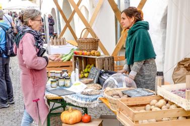 Bunter Herbstmarkt in Glurns, 12. Oktober 2019. Fotos: Sepp