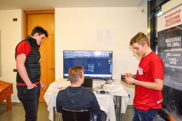 Die Fachausbildung im Berufsfeld Bautechnik  umfasst auch die Planung von Entwürfen (CAD)