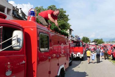 Feuerwehrfest mit Oldtimertreffen in Latsch; Einzug vom 23. Juli 2017; Fotos: Sepp