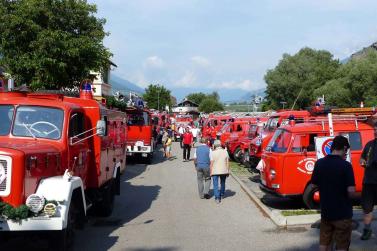 Feuerwehrfest mit Oldtimertreffen in Latsch; Einzug vom 23. Juli 2017; Fotos: Sepp