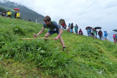 Landesentscheid im Handmähen am 28. Juli 2019 in Trumsberg in Kastelbell. Fotos: Sepp