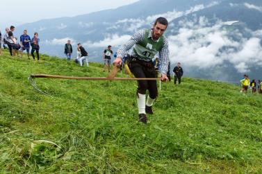 Landesentscheid im Handmähen am 28. Juli 2019 in Trumsberg in Kastelbell. Fotos: Sepp