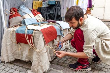 Mittelalter und altes Handwerk in Glurns beim Laubenmarkt am 15.06.2019. Fotos: Sepp