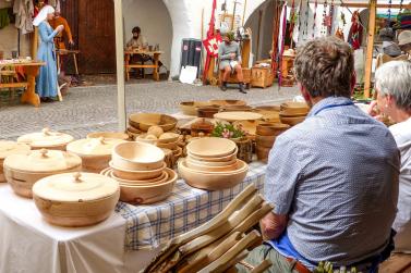Mittelalter und altes Handwerk in Glurns beim Laubenmarkt am 15.06.2019. Fotos: Sepp