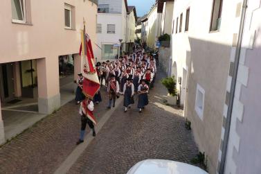 Segnung des Pavillons im Dorfanger von Mals am Herz-Jesu-Sonntag 2019; Fotos: Sepp