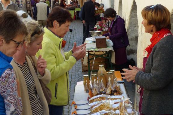 Bunter Herbstmarkt in den Glurnser Lauben; 13. Oktober 2018; Fotos: Sepp  