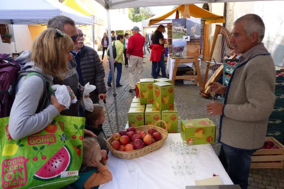 Bunter Herbstmarkt in den Glurnser Lauben; 13. Oktober 2018; Fotos: Sepp  