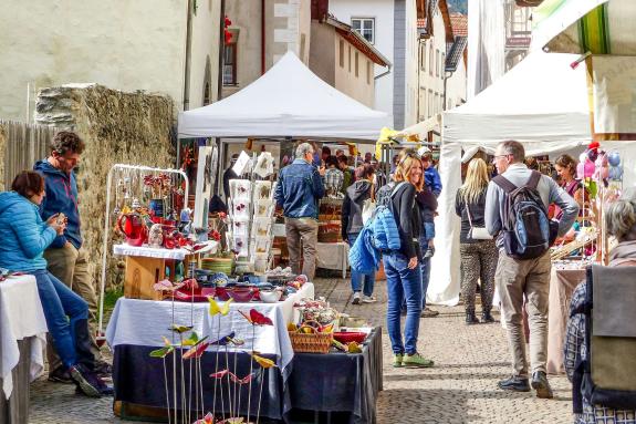 Bunter Herbstmarkt in Glurns, 12. Oktober 2019. Fotos: Sepp