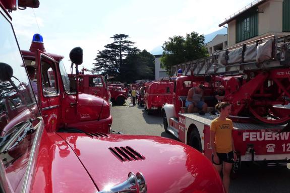 Feuerwehrfest mit Oldtimertreffen in Latsch; Einzug vom 23. Juli 2017; Fotos: Sepp