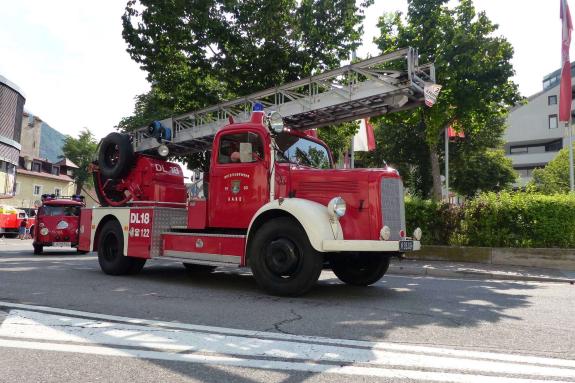 Feuerwehrfest mit Oldtimertreffen in Latsch; Einzug vom 23. Juli 2017; Fotos: Sepp