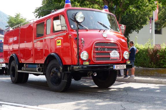Feuerwehrfest mit Oldtimertreffen in Latsch; Einzug vom 23. Juli 2017; Fotos: Sepp