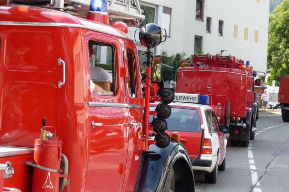 Feuerwehrfest mit Oldtimertreffen in Latsch; Einzug vom 23. Juli 2017; Fotos: Sepp