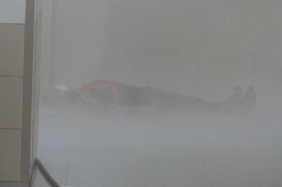 Großübung des Bezirksfeuerwehrverbandes Untervinschgau in Laas (Gefahrgutunfall auf der Laaser Geraden) und in Schlanders (Rauchentwicklung im Krankenhaus), 9. Juni 2018; Fotos: Sepp