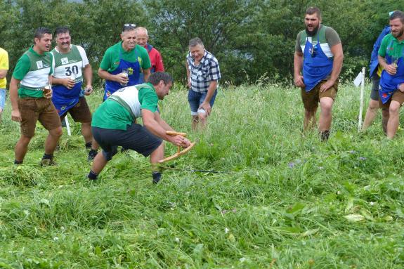 Landesentscheid im Handmähen am 28. Juli 2019 in Trumsberg in Kastelbell. Fotos: Sepp