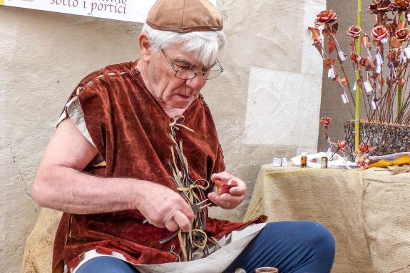 Mittelalter und altes Handwerk in Glurns beim Laubenmarkt am 15.06.2019. Fotos: Sepp