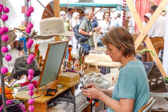 Mittelalter und altes Handwerk in Glurns beim Laubenmarkt am 15.06.2019. Fotos: Sepp