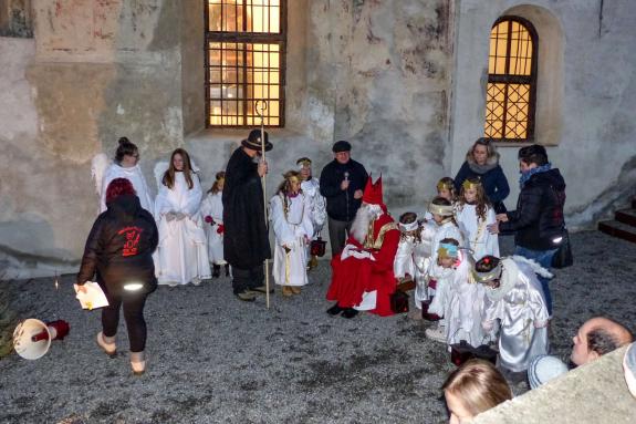 Nikolauslegende und Nikolausumzug Latsch; 5. Dezember 2018; Fotos Sepp