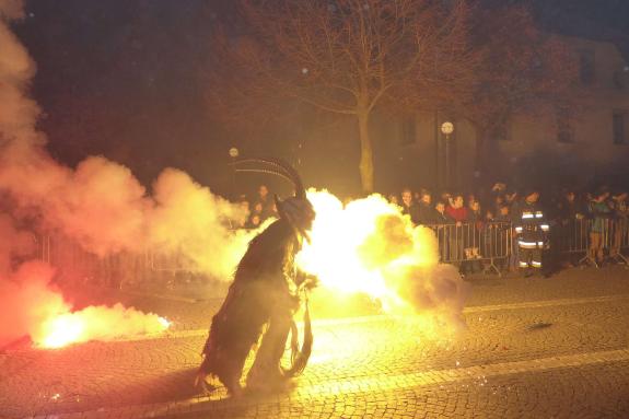 Tuifl- und Krampustreffen in Latsch; 17.11.2018; Fotos: Sepp