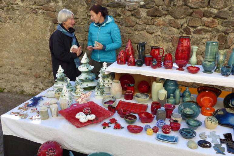 Bunter Herbstmarkt in den Glurnser Lauben; 13. Oktober 2018; Fotos: Sepp  