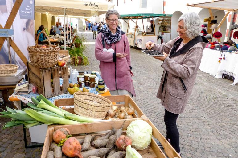 Bunter Herbstmarkt in Glurns, 12. Oktober 2019. Fotos: Sepp