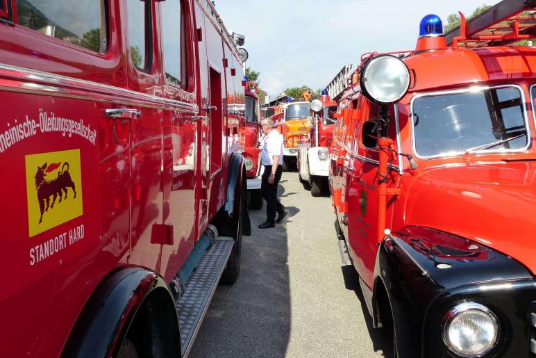 Feuerwehrfest mit Oldtimertreffen in Latsch; Einzug vom 23. Juli 2017; Fotos: Sepp