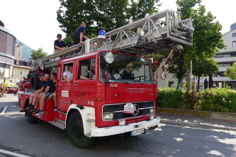 Feuerwehrfest mit Oldtimertreffen in Latsch; Einzug vom 23. Juli 2017; Fotos: Sepp