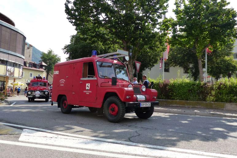 Feuerwehrfest mit Oldtimertreffen in Latsch; Einzug vom 23. Juli 2017; Fotos: Sepp