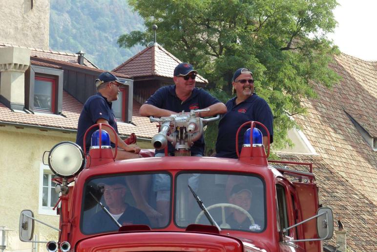 Feuerwehrfest mit Oldtimertreffen in Latsch; Einzug vom 23. Juli 2017; Fotos: Sepp