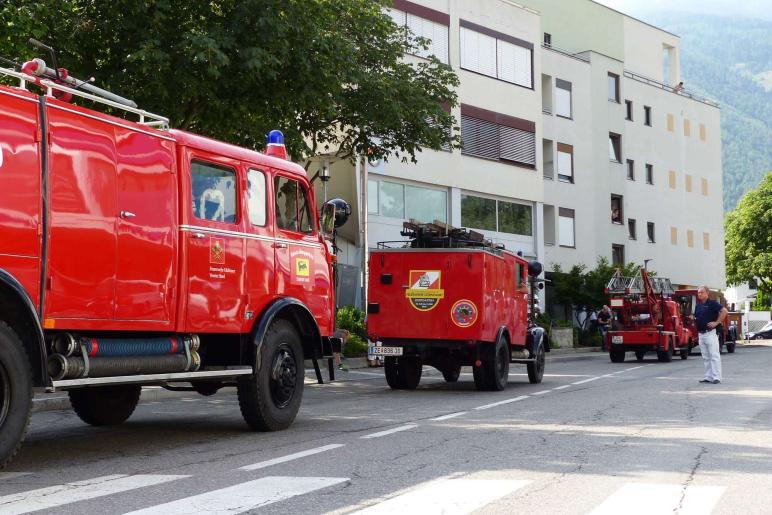 Feuerwehrfest mit Oldtimertreffen in Latsch; Einzug vom 23. Juli 2017; Fotos: Sepp