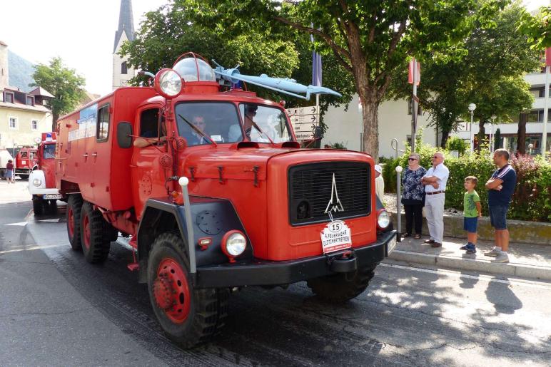 Feuerwehrfest mit Oldtimertreffen in Latsch; Einzug vom 23. Juli 2017; Fotos: Sepp