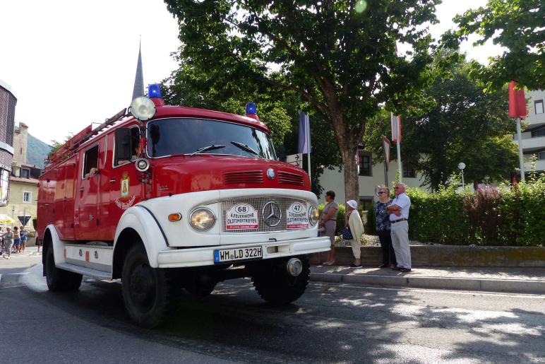 Feuerwehrfest mit Oldtimertreffen in Latsch; Einzug vom 23. Juli 2017; Fotos: Sepp