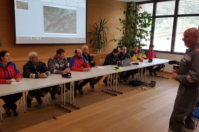 Großübung vom 25. Mai 2019 in Prad; Fotos: Sepp