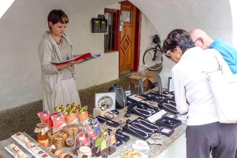 Mittelalter und altes Handwerk in Glurns beim Laubenmarkt am 15.06.2019. Fotos: Sepp