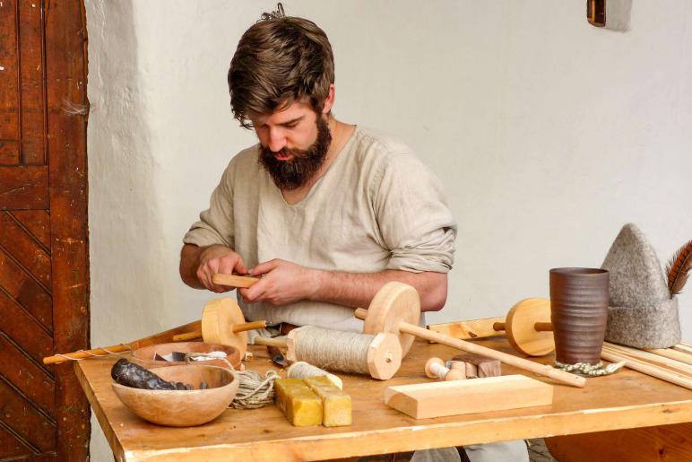 Mittelalter und altes Handwerk in Glurns beim Laubenmarkt am 15.06.2019. Fotos: Sepp