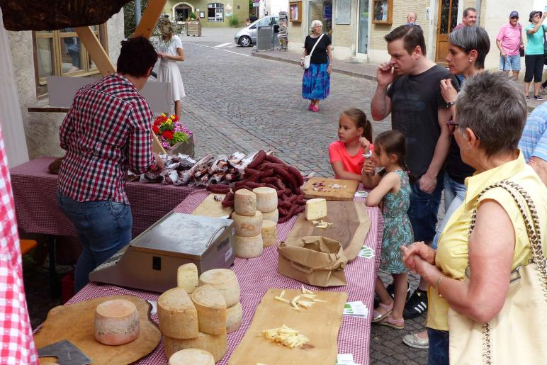 Mittelalter und altes Handwerk in Glurns beim Laubenmarkt am 15.06.2019. Fotos: Sepp